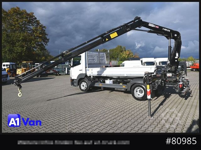 Tipper varebil MERCEDES-BENZ Atego 816 Kipper Kran, Hiab, AHK, Klima