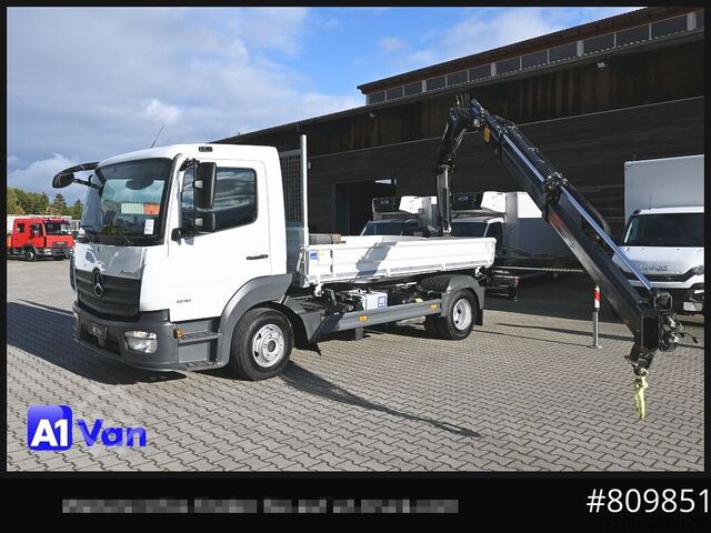 Tipper varebil MERCEDES-BENZ Atego 816 Kipper Kran, Hiab, AHK, Klima