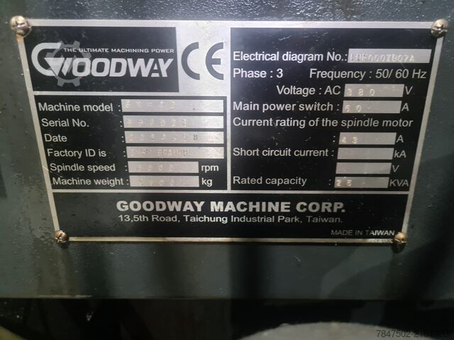 مخرطة براغي أوتوماتيكية Goodway SW-42