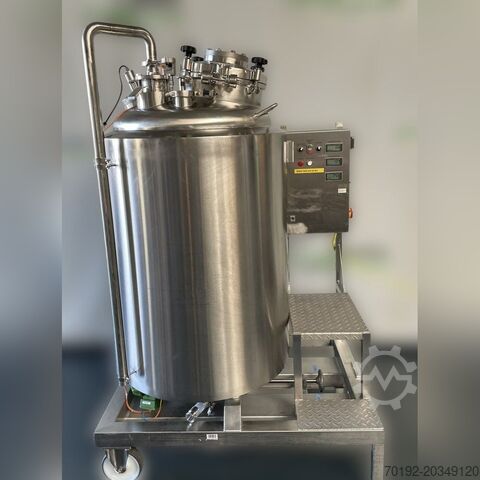 Serbatoio di pressione farmaceutico mobile da 600 litri, Aisi304 con agitatore magnetico GUTH K0166