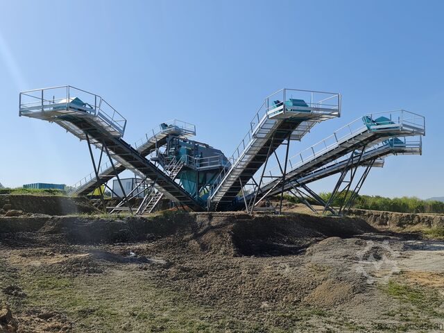 Mașină de spălat nisip / spălător de pietriș Constmach Sand Washing and Screening Stationary Sand Screening Washing Plant