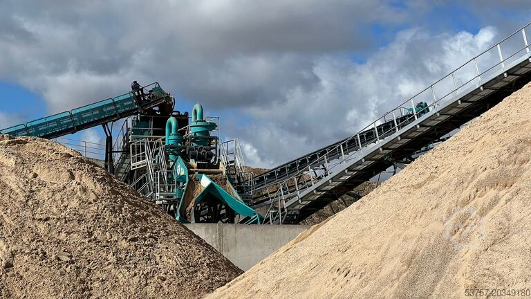 Mașină de spălat nisip / spălător de pietriș Constmach Sand Washing and Screening Stationary Sand Screening Washing Plant