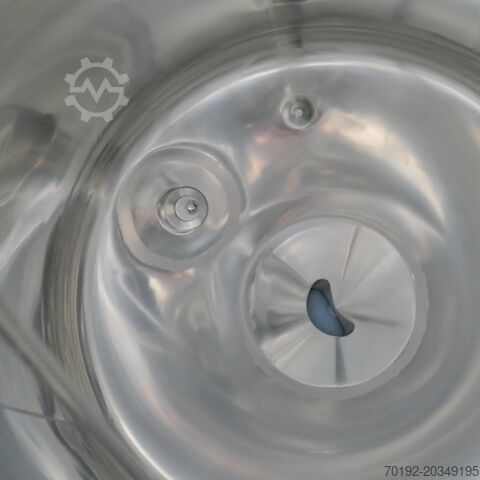 Unused 87 liter mobile heat-/coolable pharma process vessel, Aisi 316 with magnetic agitator Brinox 9887