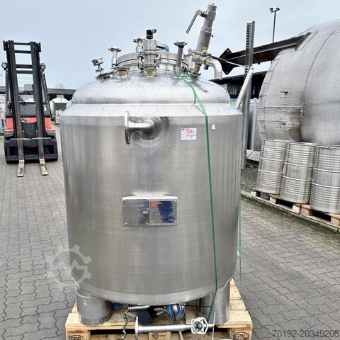 Recipient sub presiune de 900 litri, încălzibil/răcibil, Aisi 316 cu agitator magnetic Diessel 9820