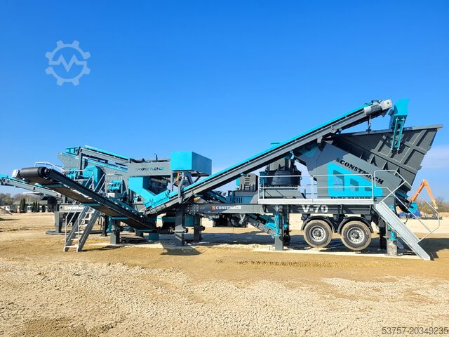 Mobilus smulkintuvas / smėlio gamyba / akmens smulkintuvas Constmach Mobile Crushing Plant Mobile vertical shaft impact crushing