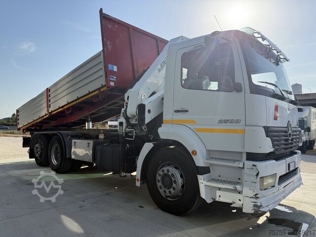 кран, монтиран на камион Mercedes-Benz Atego 2533 Kipper + Kran Bonfiglioli 6x2