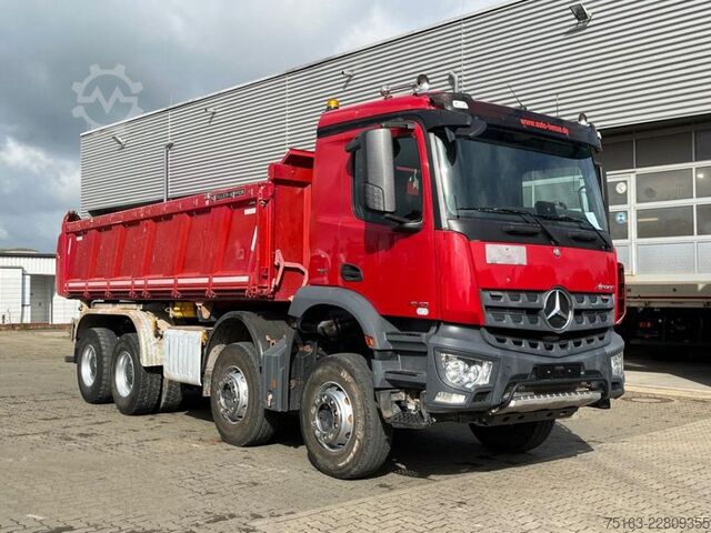 Camião basculante MERCEDES-BENZ Arocs 4143 8x4 4-Achs Kipper Meiller Bordmatik