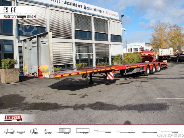 กึ่งพ่วงแพลตฟอร์มทำงาน FAYMONVILLE MAX Trailer MAX200 Telesattel Megatrailer