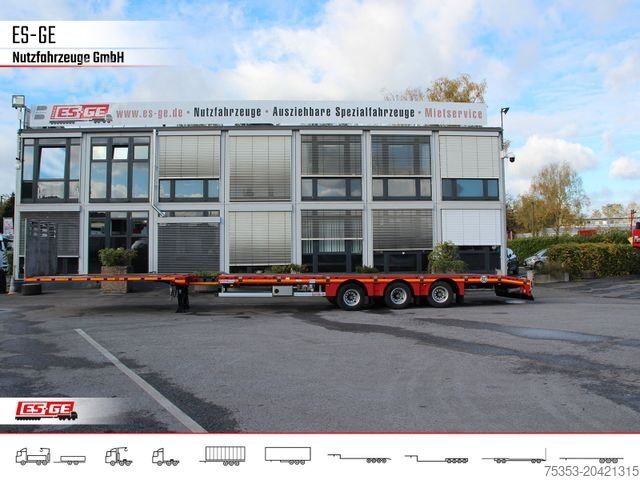 กึ่งพ่วงแพลตฟอร์มทำงาน FAYMONVILLE MAX Trailer MAX200 Telesattel Megatrailer