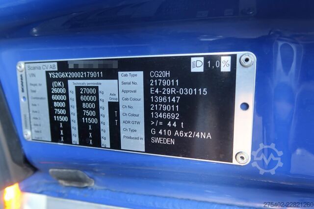  Scania G410 NGS 6X2-4NA/ RETARDER/ ACC/