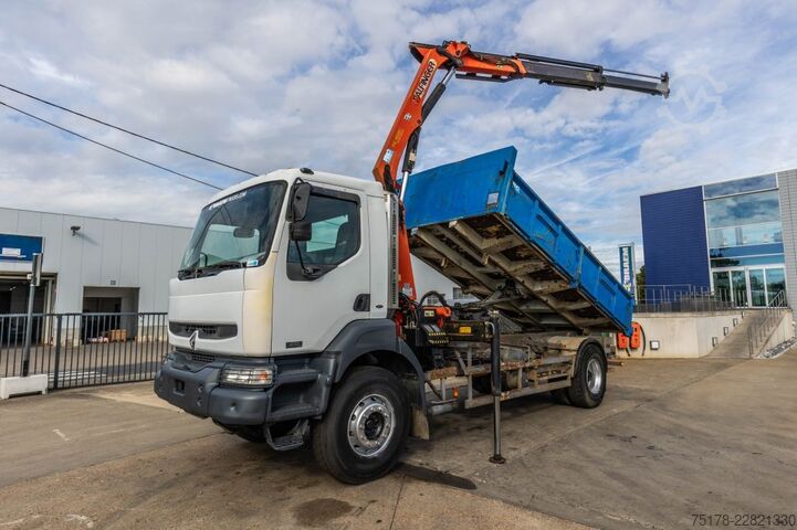 Kallur koos kraanaga RENAULT KERAX 270 DCI - PK 9501