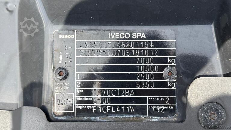 Kamion za otkači Iveco Daily 70C18 Kipper Dubbel Cabine C1 16 Ton Same...