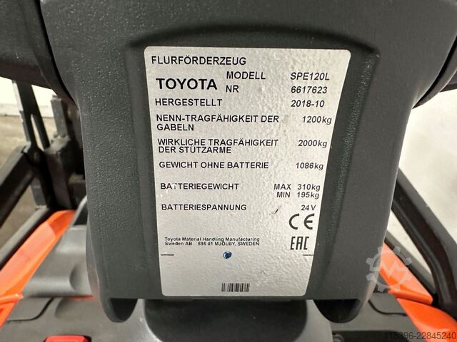 Ručni viljuškar Toyota SPE 120 L - TRIPLEX 3,7 m