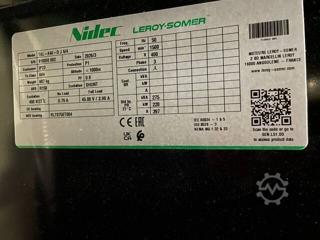 집계 Cummins 6CTAA8.3-G9 - 275 kVA Generator - DPX-19842