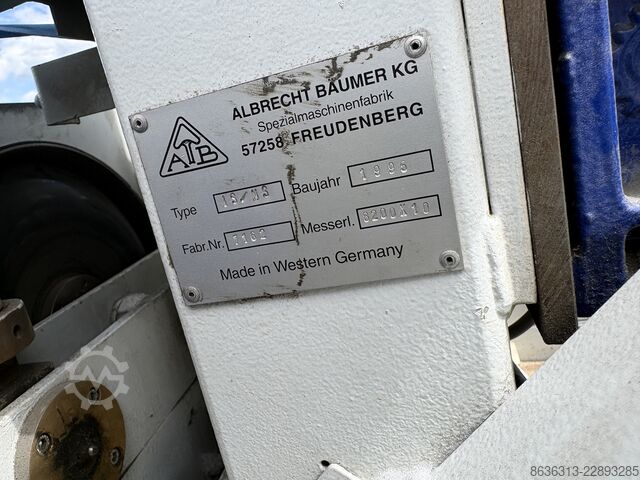 Mesin pemotong busa Albrecht Bäumer Albrecht Bäumer IS/MS