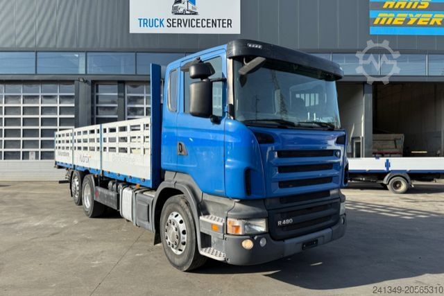Flatbed truck SCANIA R480 6x2 Alu