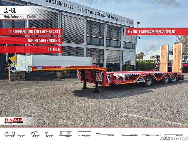 Žemagrindė puspriekabė FAYMONVILLE MAX Trailer MAX100 Semi-Tieflader Radmulden