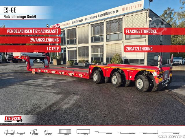 Reboque de plataforma rebaixada FAYMONVILLE MAX Trailer MAX510 Tiefbett 3x12 t PA