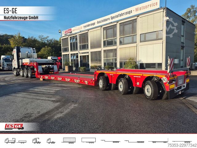 Reboque de plataforma rebaixada FAYMONVILLE MAX Trailer MAX510 Tiefbett 3x12 t PA