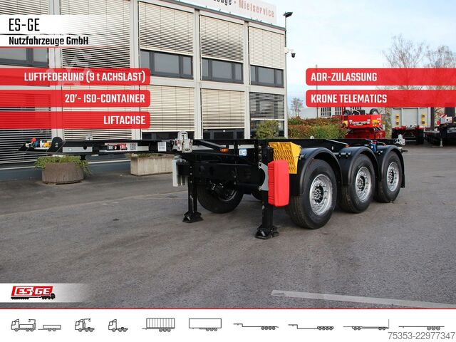 Semi-reboque porta-carroçaria amovível KRONE 3-Achs-Containerchassis 20'