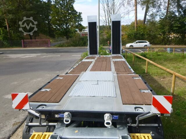 Madala laaduriga haagis Humbaur 4-Achs-Tieflader  HTD 40K- mit Radmulden