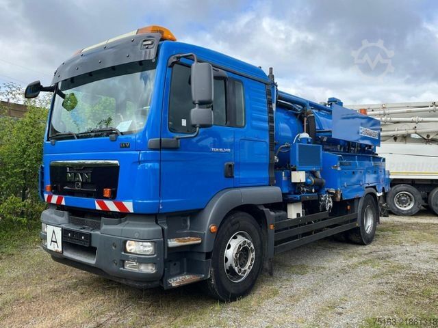バキュームタンクローリー MAN TG-M 18.340 4x2  Saug + Spülwagen Müller Vacumas