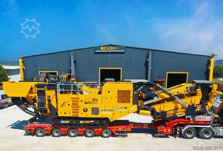 Peralatan menghancurkan FABO Mobile Crawler Crushing Plant Mobile Crushing and Screening Plant