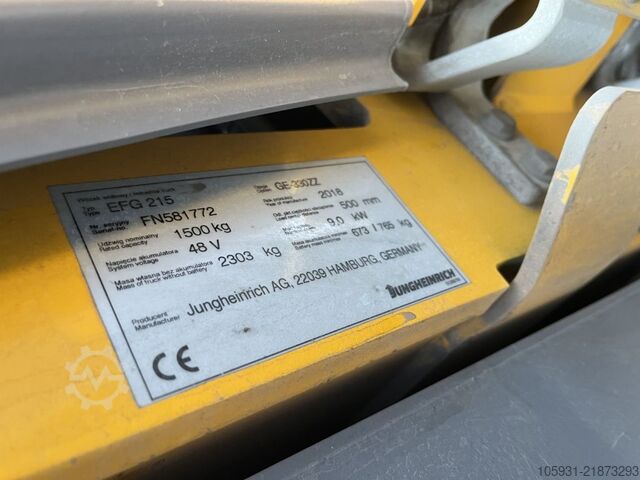 Elektro 3 Rad-Stapler Jungheinrich EFG215