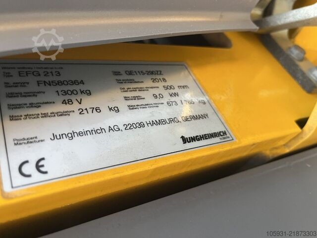 Elektro 3 Rad-Stapler Jungheinrich EFG213