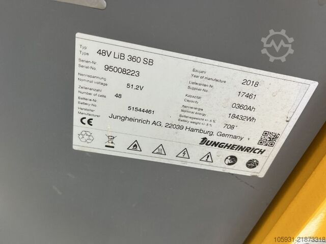 Elektro 3 Rad-Stapler Jungheinrich EFG213