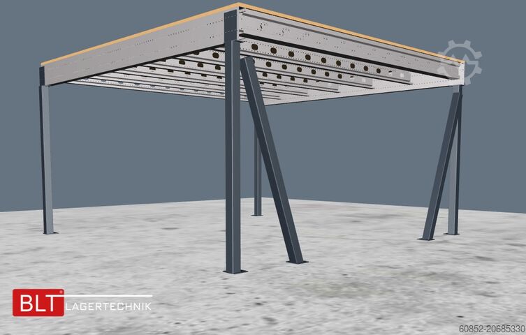 Lagerbühne 5x5m Lagerbühne , Belastung : 500kg/qm Unterkante: 2,5m , ca. 25qm Systembühne