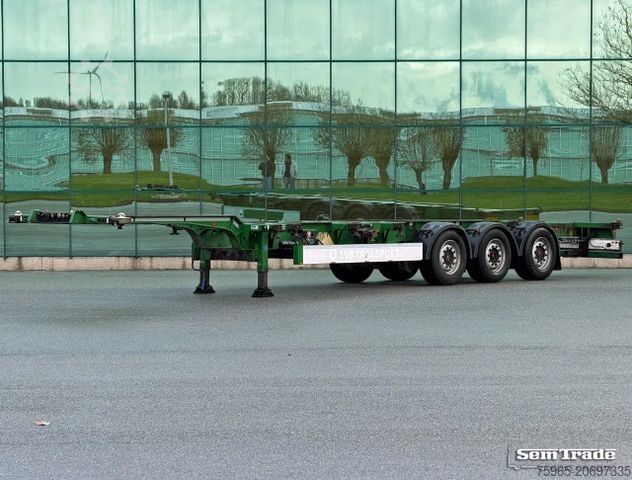 Полуприцеп с сменным кузовом KÖGEL S24-2 BACK SLIDER LIFT AXLE DISC BRAKES 3 PIECES