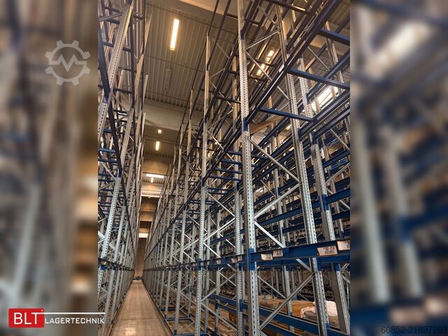 Priemyselný regál SSI Schäfer PR600 – 101 lfm | Höhe 9,85m Boden + 4 Ebenen | Fachlast bis 3500 kg