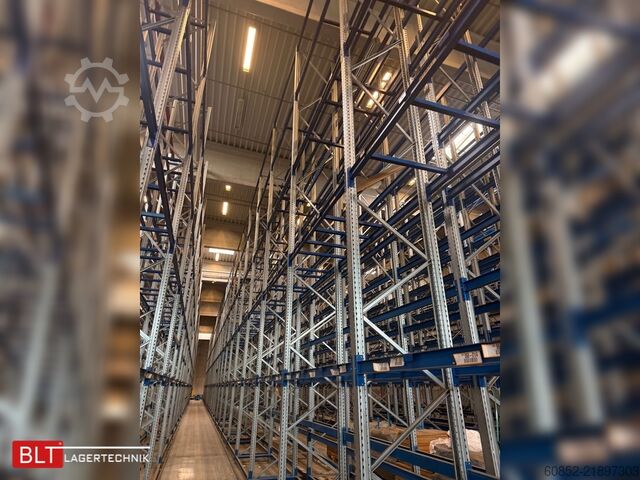 Teški industrijski regal, industrijski regal, visoki regal SSI Schäfer PR600 – 14,10 lfm Höhe 7,50m, Boden + 4, Fachlast: 3500kg