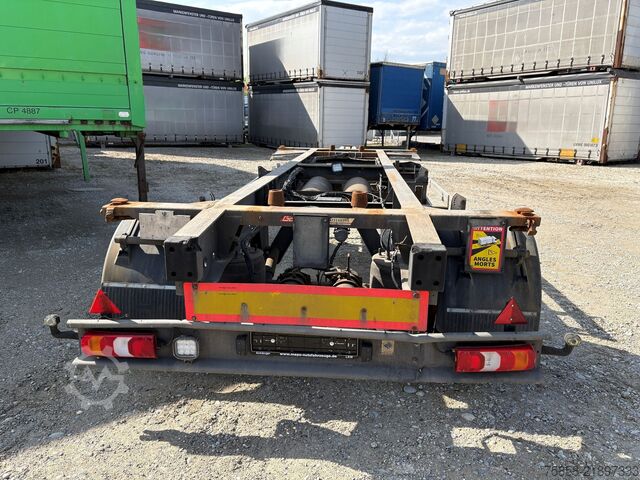 Anhänger-Wechselfahrgestell x Lafette Zwilling Verzinkt lange Bälge