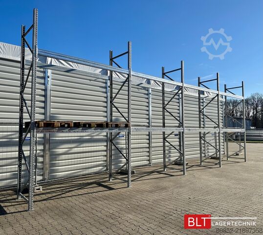Rayonnage à palettes 11,2 lfm Palettenregale für Außenbereich H: 4,5m , 3000 kg Fachlast , FVZ