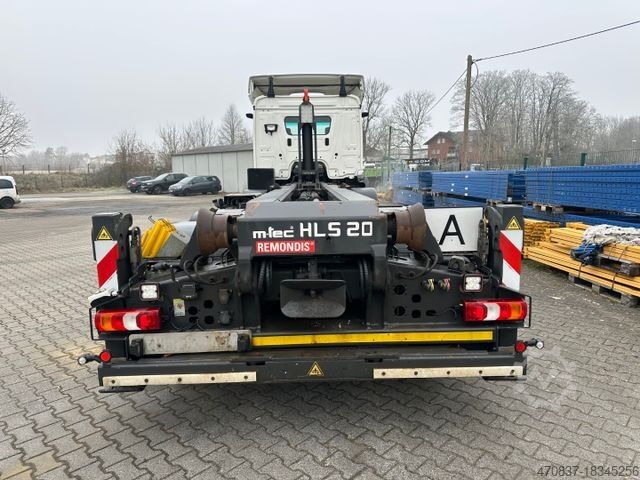 Haakarm vrachtwagen MERCEDES-BENZ Arocs 3243 8x2 / M-Tec HLS 20 Silosteller + Funk