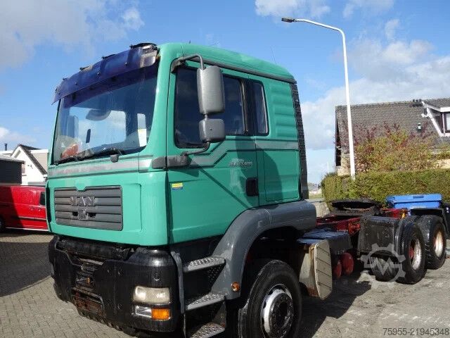 Heavy load MAN TGA 33.480 6X4 STEEL SPRINGS MANUAL GEARBOX,AIR...