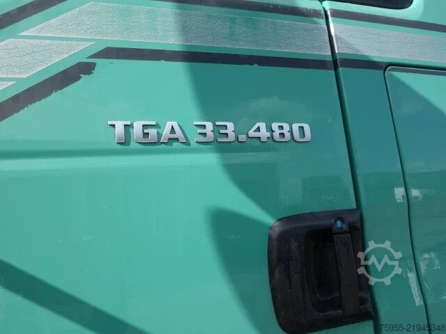 Heavy load MAN TGA 33.480 6X4 STEEL SPRINGS MANUAL GEARBOX,AIR...