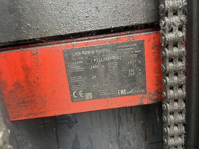 Empilhador de pé Linde L14AP