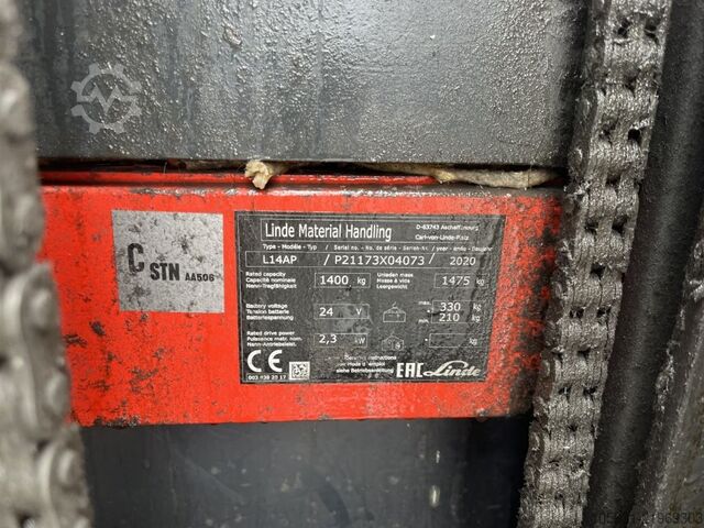 Empilhador de pé Linde L14AP