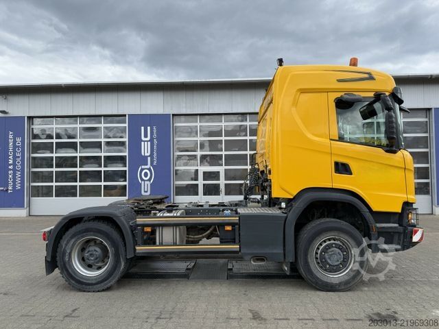 Standardowy ciągnik siodłowy SCANIA 450 XT 4x4 Euro 6 SZM Kipphydraulik Blatt / Luft