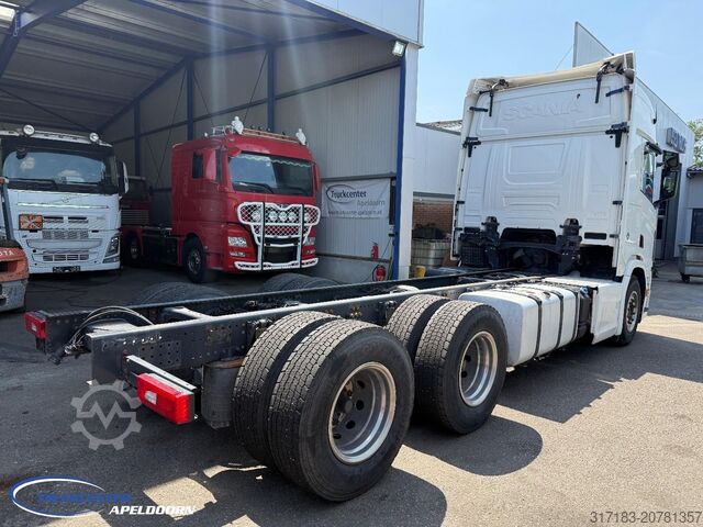 Chasis con cabina Scania R650 V8 NGS 6x4, Standclima, Retarder, PTO, 900...
