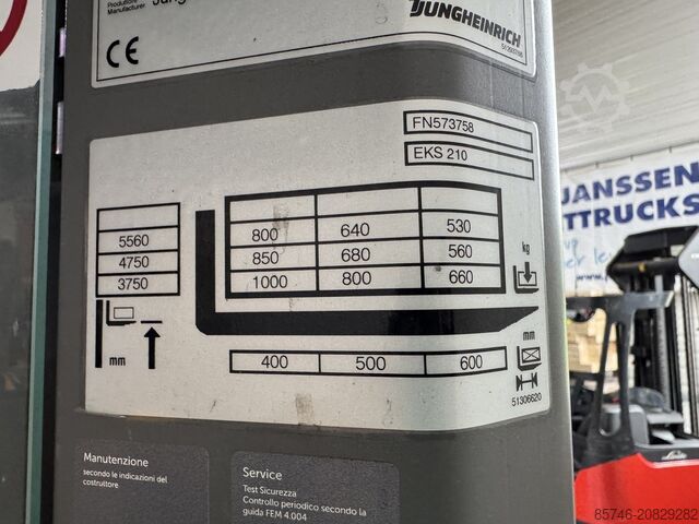 EKS 210 - Wire Guidance!! PSA!! DOUBLE steering!! Triplex FFL JUNGHEINRICH EKS 210 - Wire Guidance !! PSA !! DOUBLE steering !! Triplex FFL