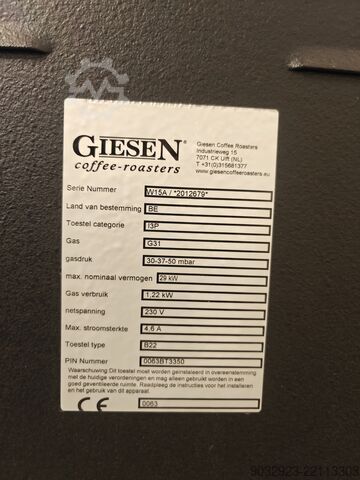 Καφεκοπτιέρα Giesen W15A