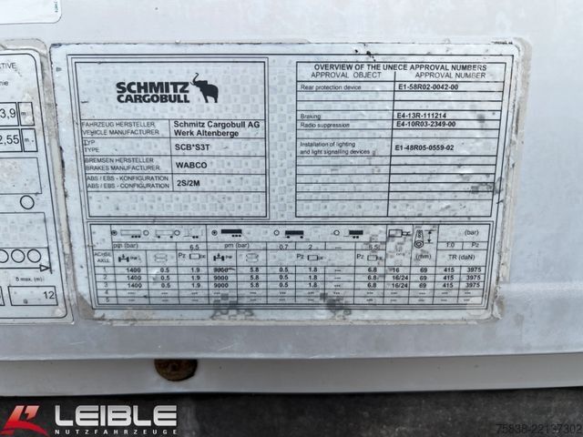 Auflieger mit Pritsche & Plane SCHMITZ CARGOBULL SCS 24*Varios Mega Tautliner*Hubdach*