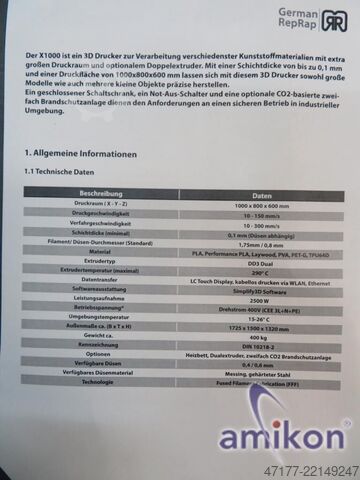 Impresora 3D German RepRap X1000