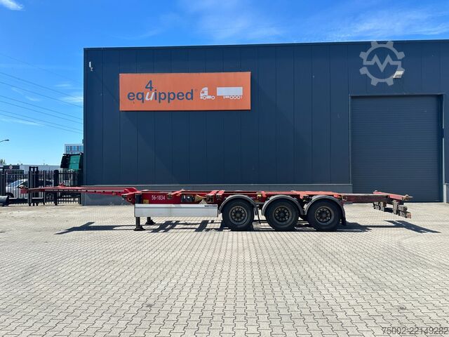 Kontejnerski transport Krone 40FT HIGH CUBE / BPW / DRUMBRAKES / NL-CHASSIS ...