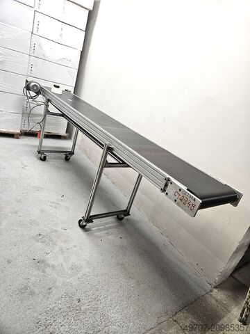 Dopravní pás 3400x540 mm Aluminum frame mobile conveyor belt 3400x540mm
