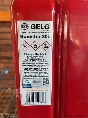 Lata de combustível 500 Stück Kraftstoffkanister  2-teilig 20l ohne Ausgießer